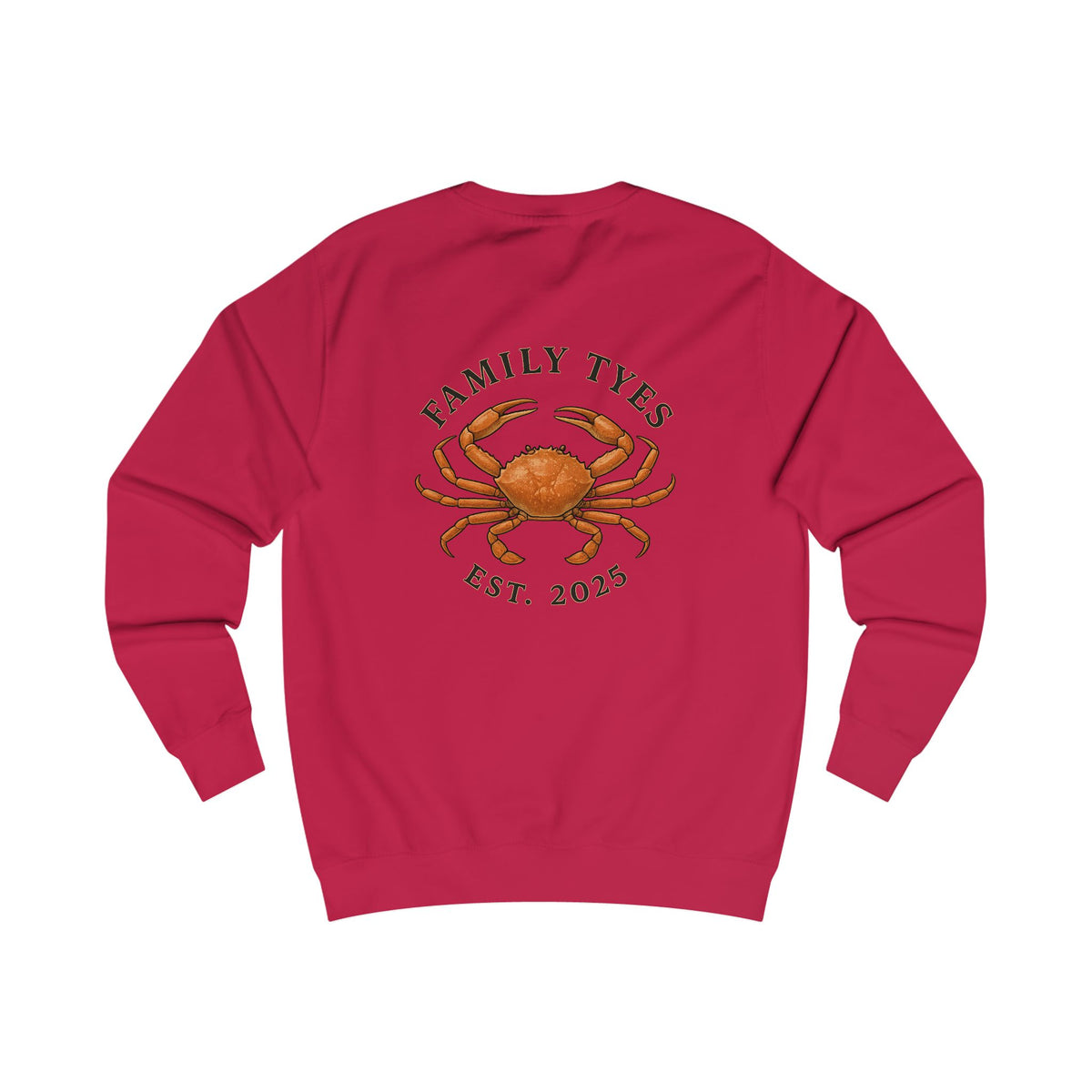 Crab Charming Family Sweatshirt, Cozy Gift, Summer Vibes, Beachwear, Unisex Apparel, Family Gatherings, Casual Comfort, Relaxation Style