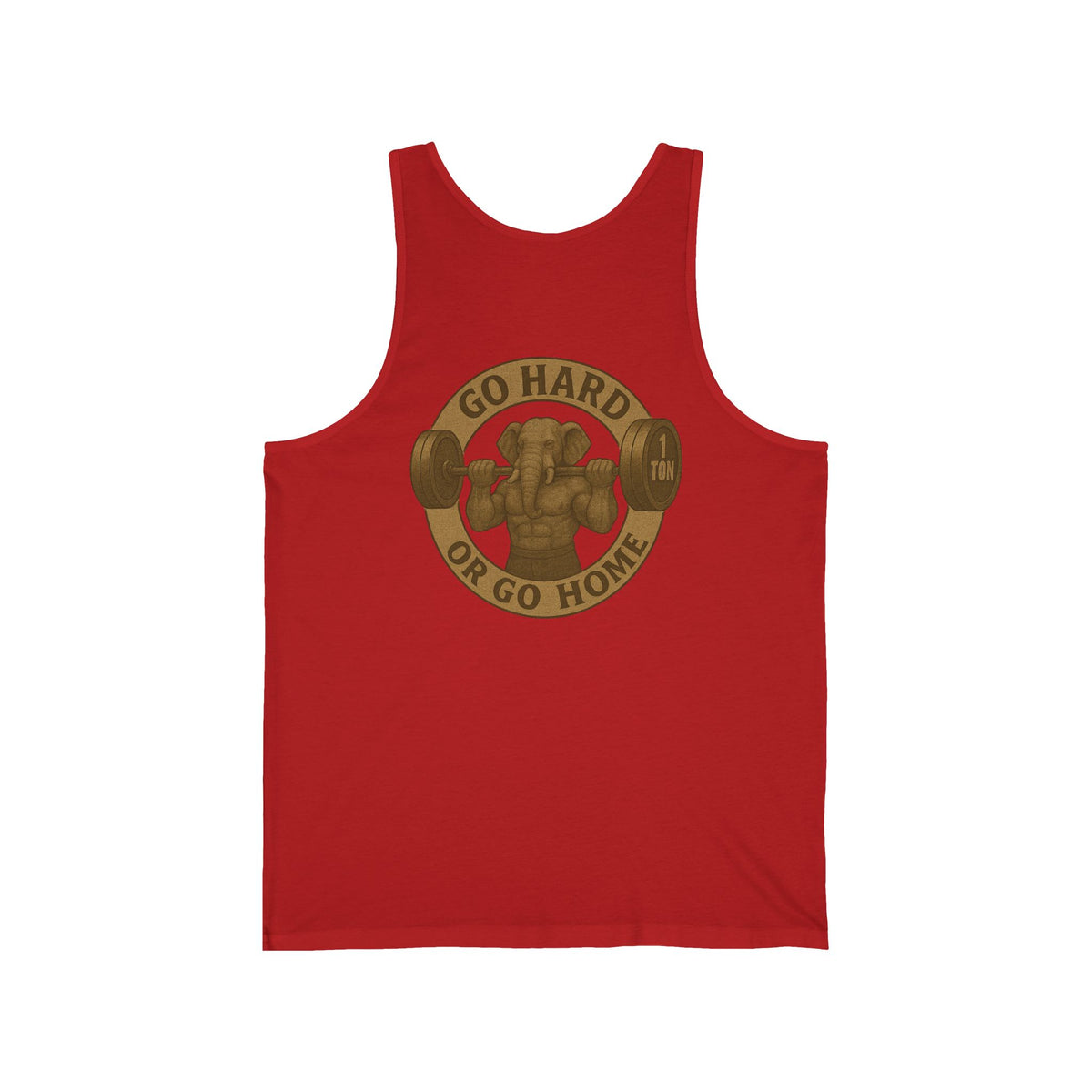 Family Tyes & Go Hard Unisex Jersey Tank - Workout & Fitness Tank Top
