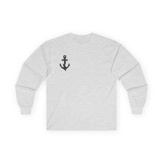 Anchor Nautical Family Long Sleeve Tee - Perfect for Boating, Fishing Trips, & Family Gatherings, Unisex Shirt, Casual Wear, Marine Themed Clothing