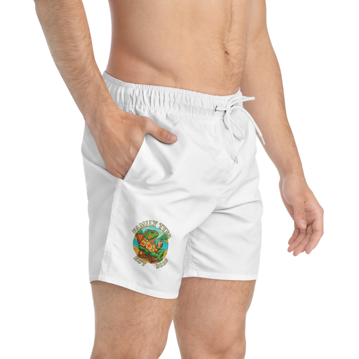 Chill iguana -Swim Trunks (AOP)