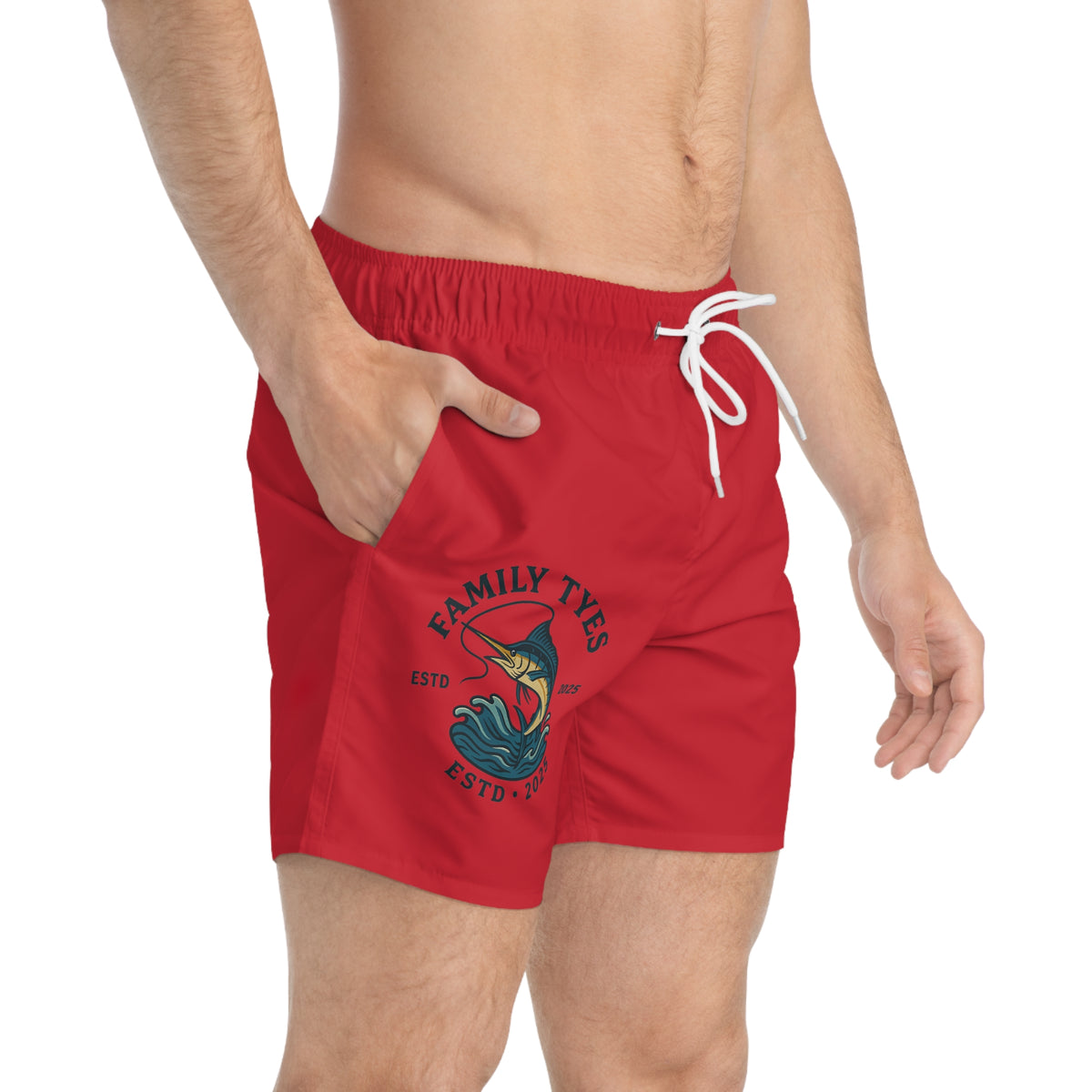 Copy of Family Tyes Fish Swim Trunks - ESTD 2025, Perfect for Summer Fun!