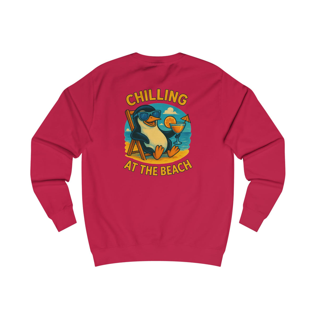 Penguin Charming Family Sweatshirt, Cozy Gift, Summer Vibes, Beachwear, Unisex Apparel, Family Gatherings, Casual Comfort, Relaxation Style