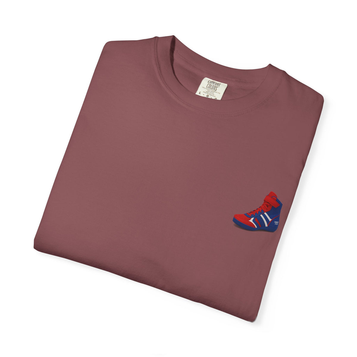 Wrestling Unisex Garment-Dyed T-shirt with Fun Typography