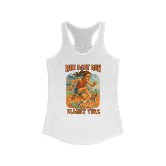 Vintage Run Baby Racerback Tank for Active Women