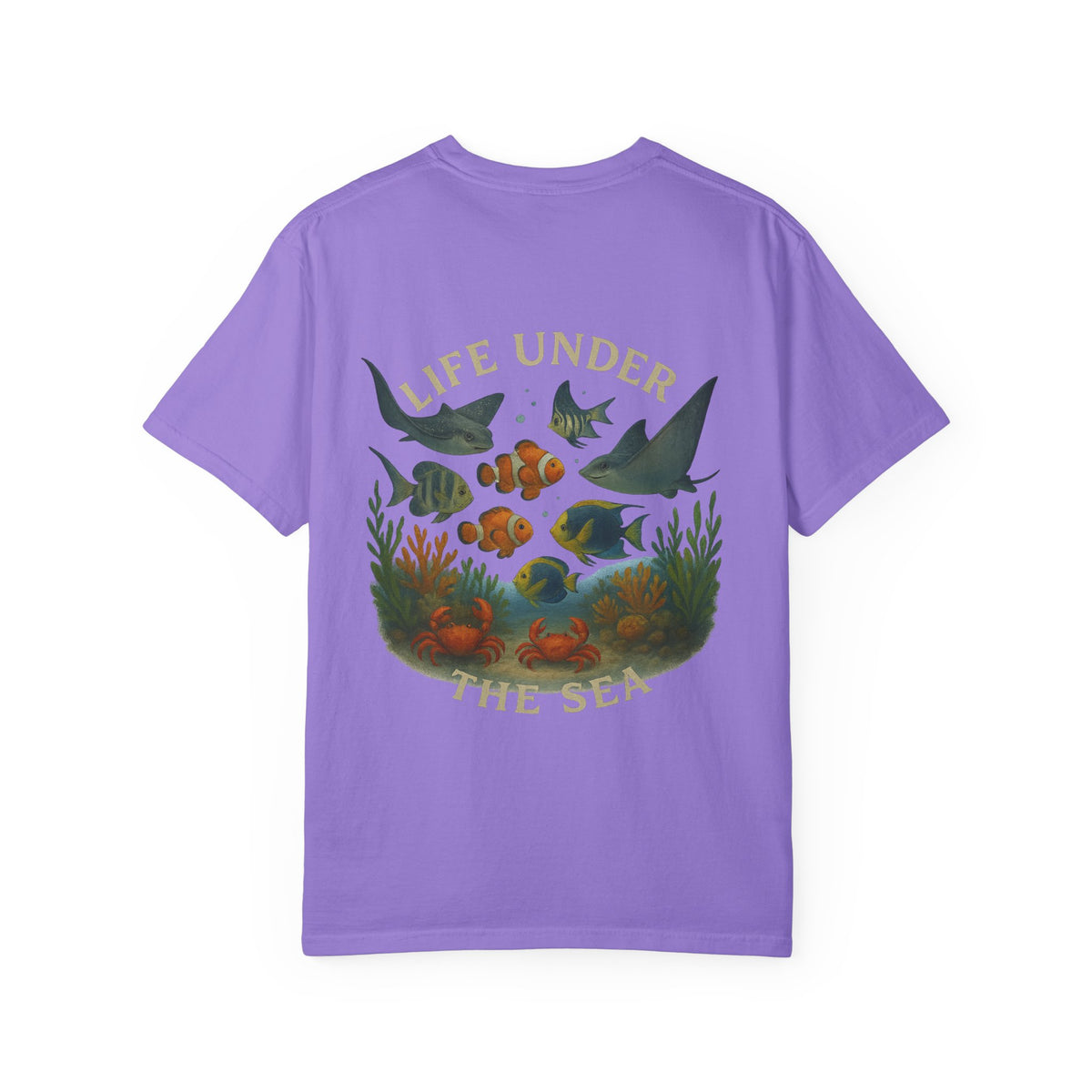 Ocean-Themed Unisex T-Shirt - 'Life Under the Sea' Graphic Design for Family Fun