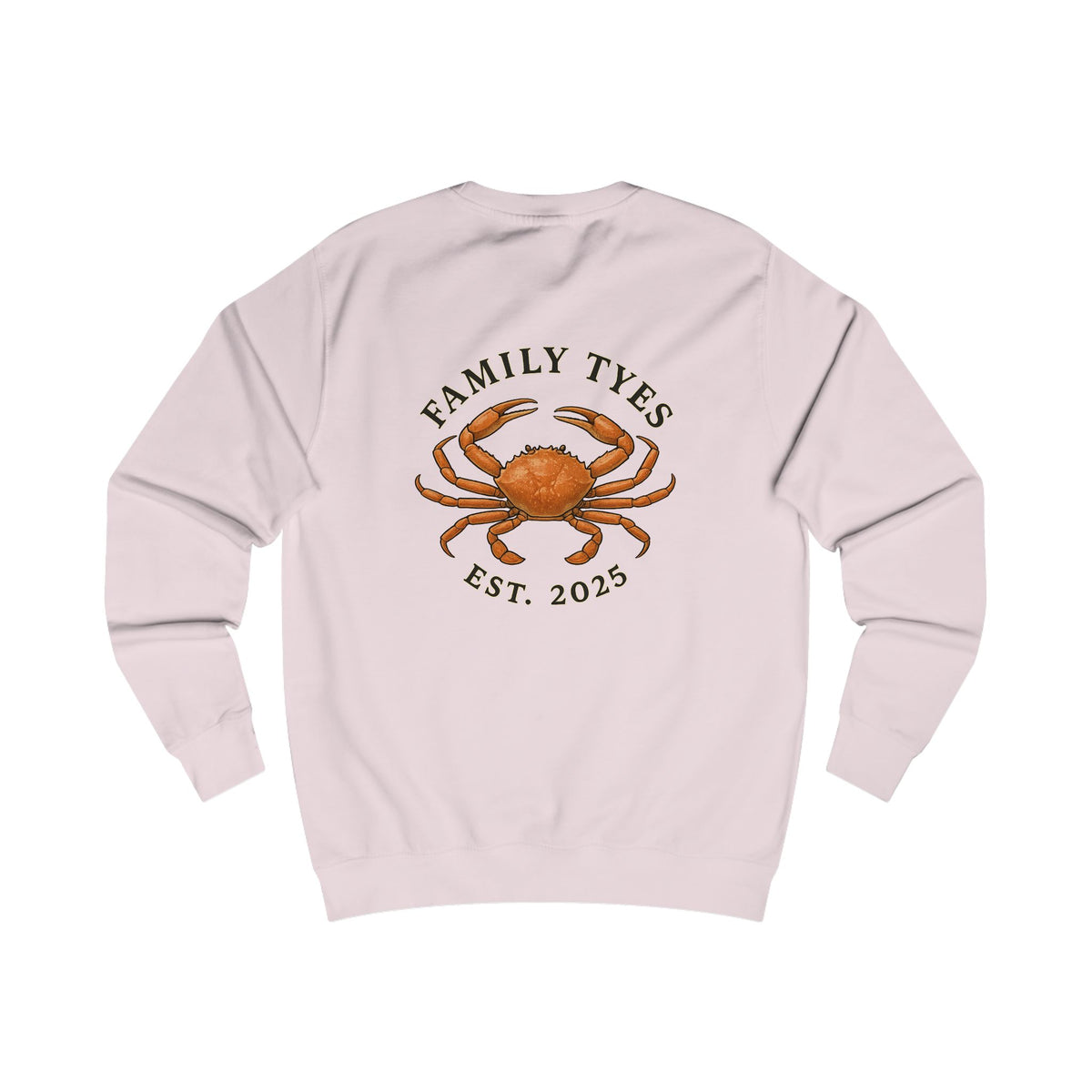 Crab Charming Family Sweatshirt, Cozy Gift, Summer Vibes, Beachwear, Unisex Apparel, Family Gatherings, Casual Comfort, Relaxation Style