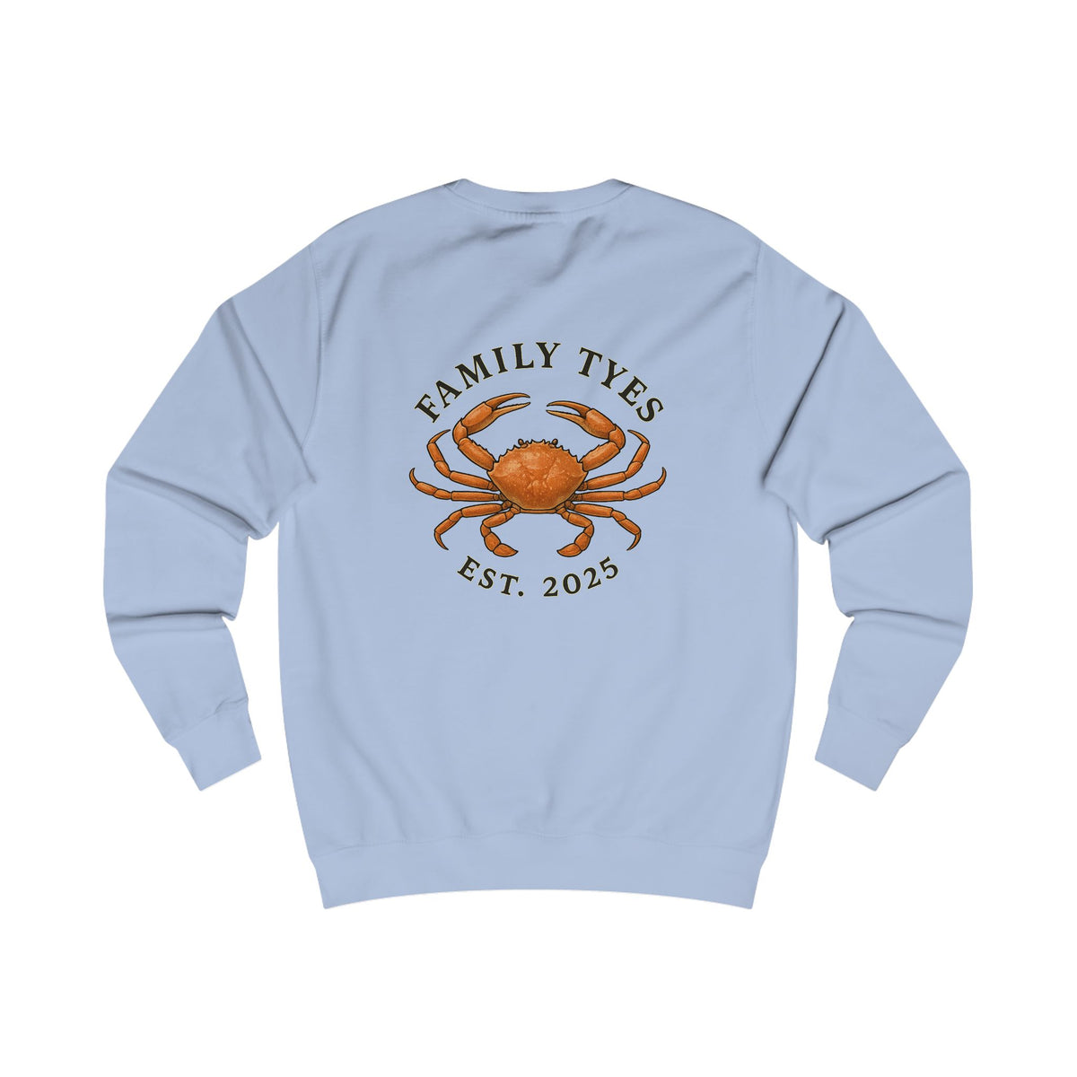 Crab Charming Family Sweatshirt, Cozy Gift, Summer Vibes, Beachwear, Unisex Apparel, Family Gatherings, Casual Comfort, Relaxation Style