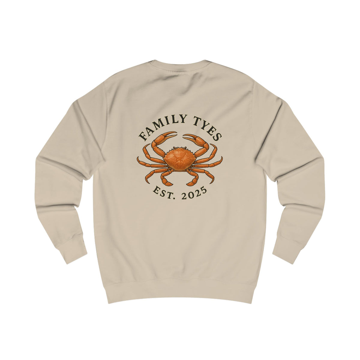 Crab Charming Family Sweatshirt, Cozy Gift, Summer Vibes, Beachwear, Unisex Apparel, Family Gatherings, Casual Comfort, Relaxation Style