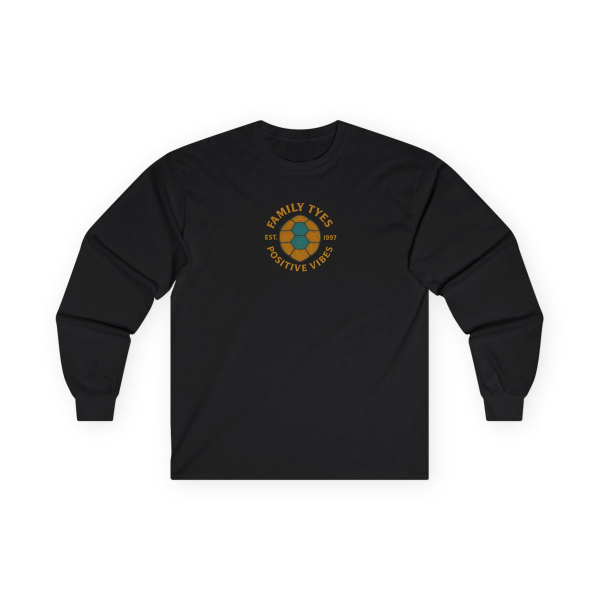 Unisex Long Sleeve Tee - Positive Vibes & Peaceful Turtle Design
