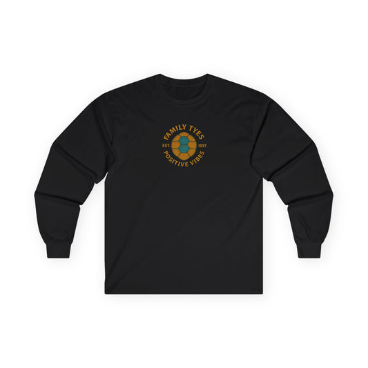 Unisex Long Sleeve Tee - Positive Vibes & Peaceful Turtle Design