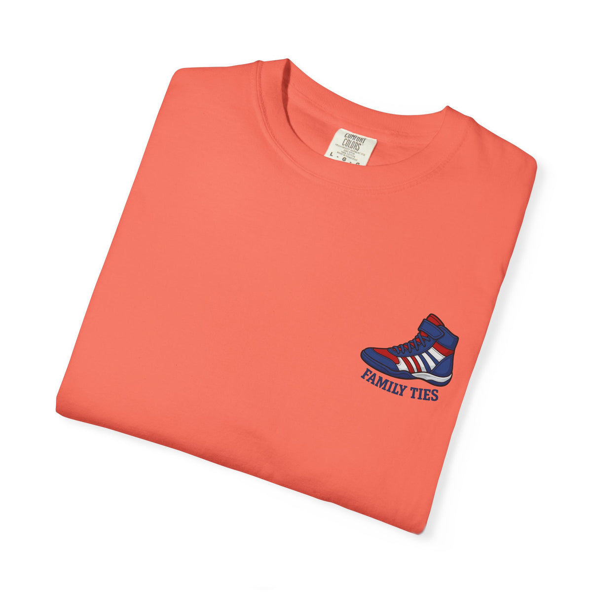 Wrestling Garment-Dyed T-Shirt - Family Ties, Motivational Tee, Casual Wear, Unique Gift, Everyday Comfort