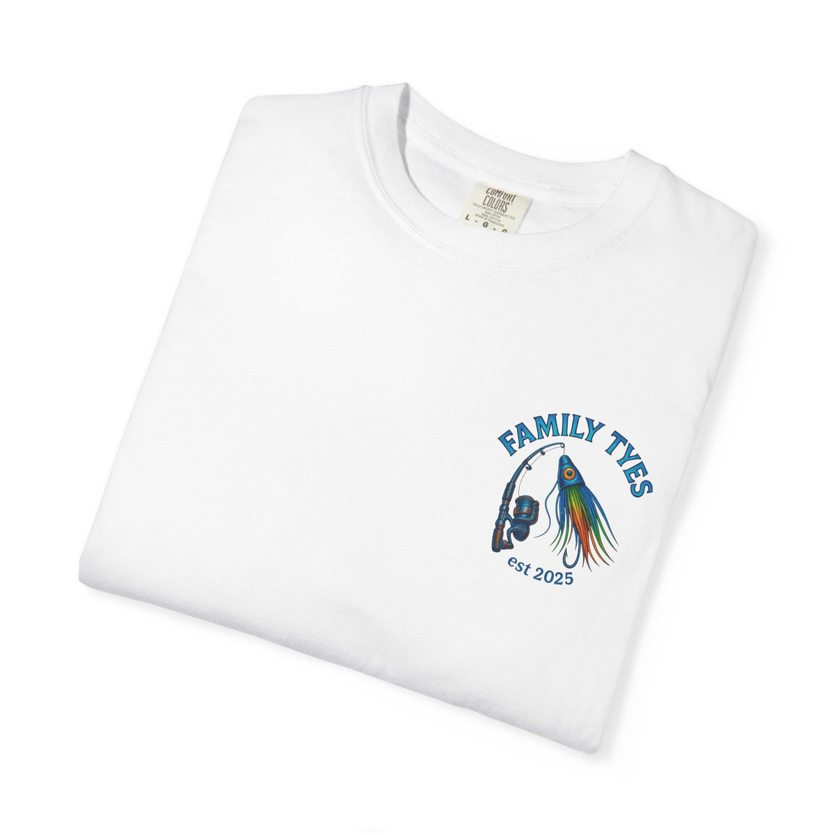 Sailfish— Family Ties Fishing T-Shirt, Unisex Garment-Dyed Tee, Gift for Fishermen, Summer Apparel, Dad Gift, Casual Wear