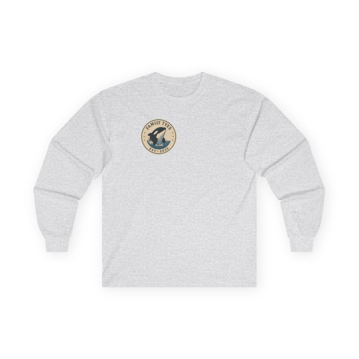 Unisex Long Sleeve Tee - Intelligent and Powerful Whale Design