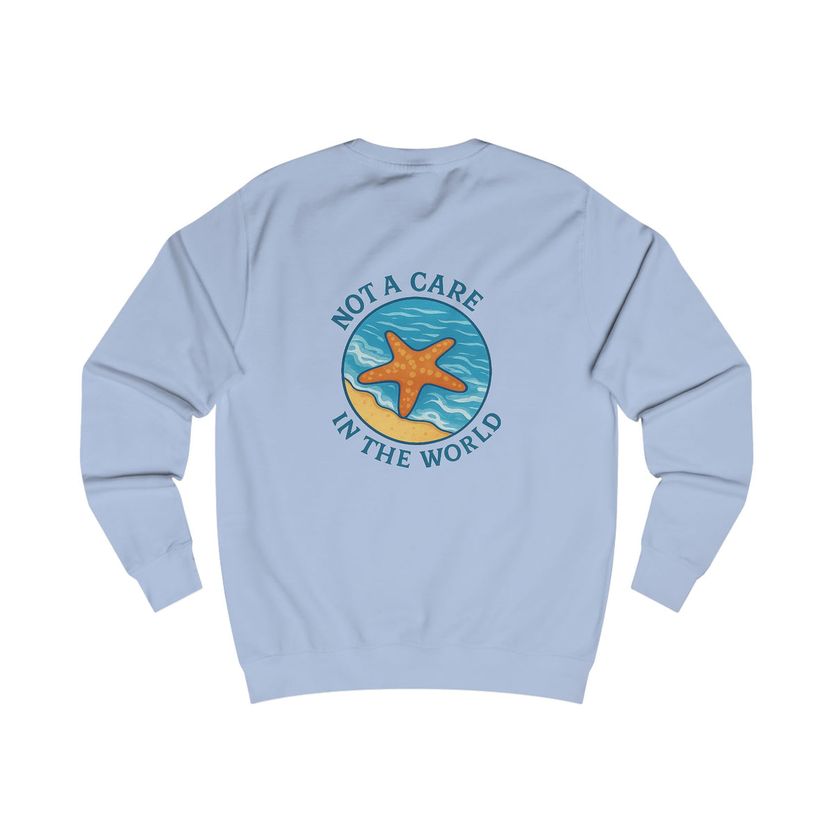 No care starfish Charming Family Sweatshirt, Cozy Gift, Summer Vibes, Beachwear, Unisex Apparel, Family Gatherings, Casual Comfort, Relaxation Style