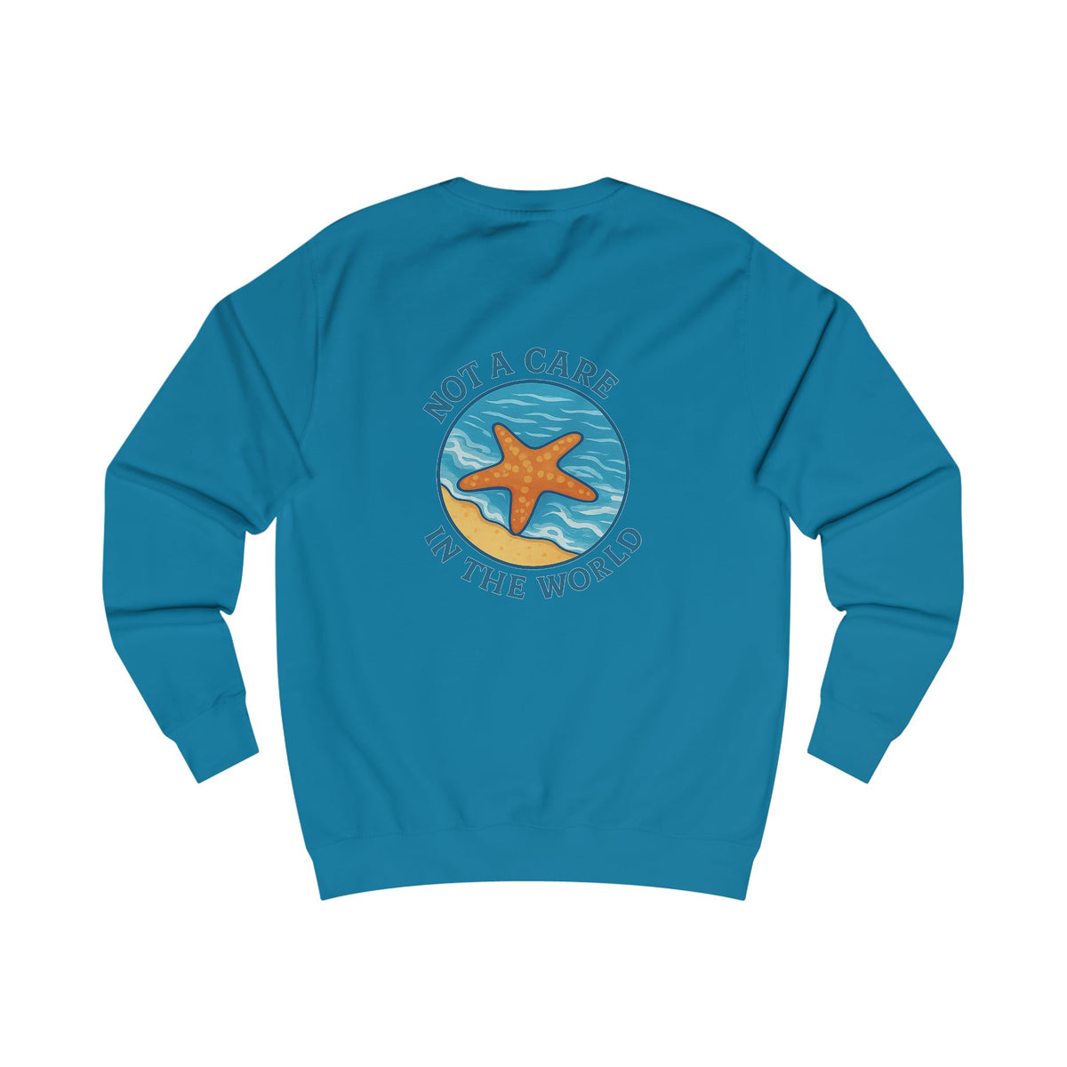 No care starfish Charming Family Sweatshirt, Cozy Gift, Summer Vibes, Beachwear, Unisex Apparel, Family Gatherings, Casual Comfort, Relaxation Style