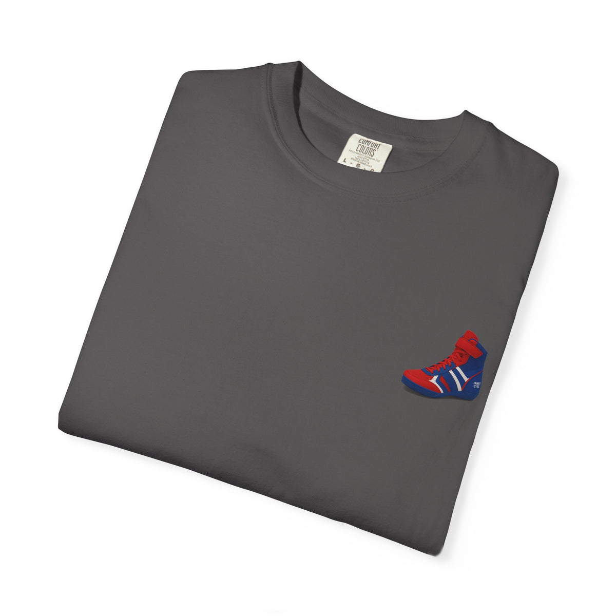Wrestling Unisex Garment-Dyed T-shirt with Fun Typography