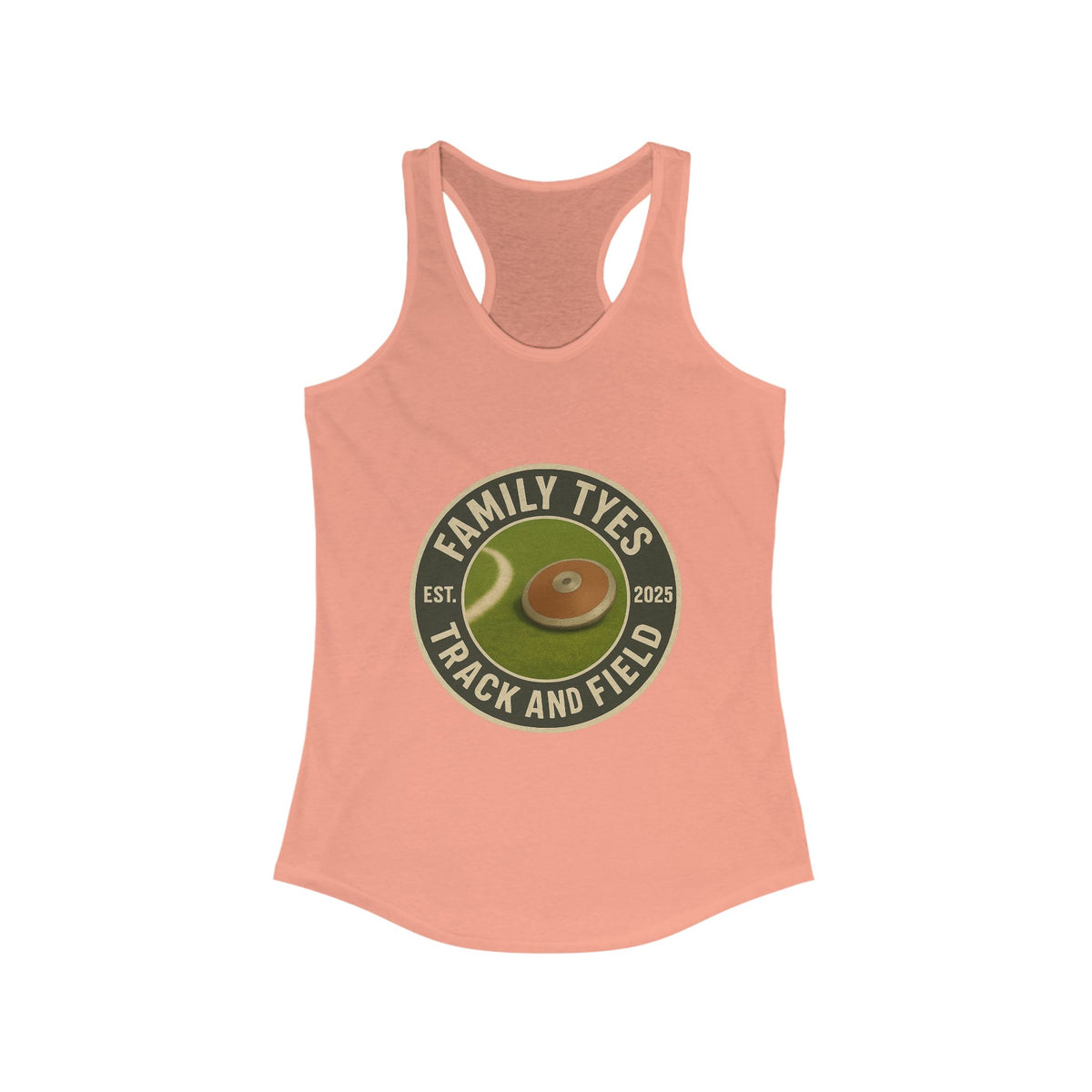 Discus Track and Field Racerback Tank for Women - Family Tyes  - EST 2025