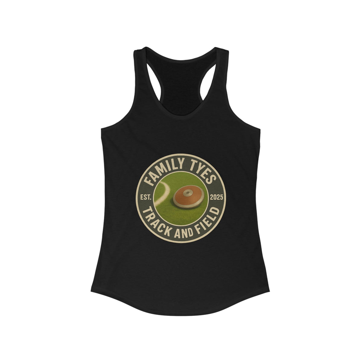 Discus Track and Field Racerback Tank for Women - Family Tyes  - EST 2025