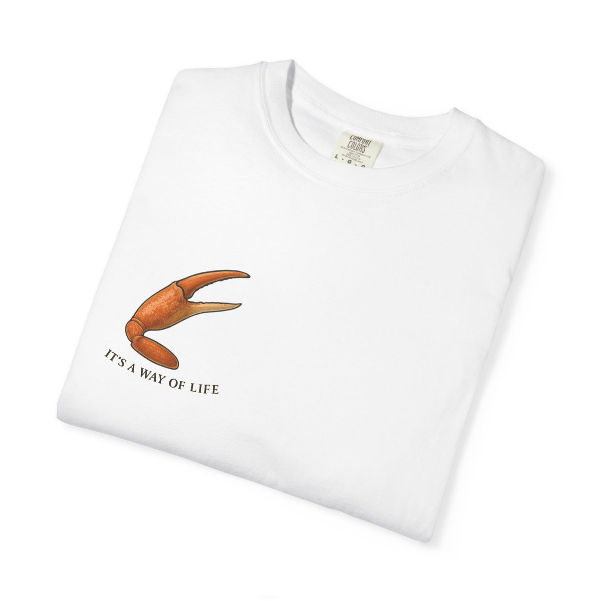 Family Tyes Crab Graphic T-Shirt - Unisex Garment-Dyed Tee
