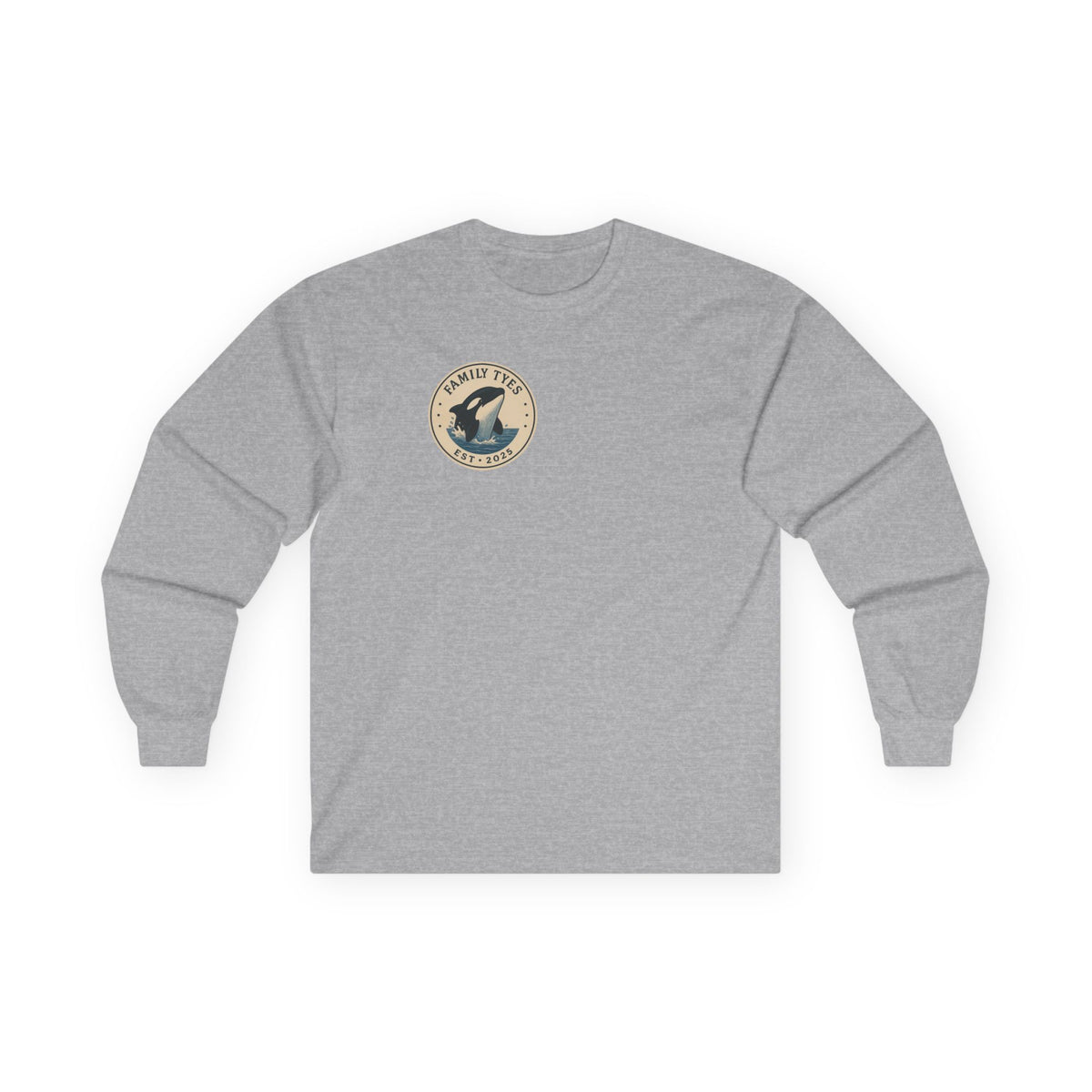 Unisex Long Sleeve Tee - Intelligent and Powerful Whale Design