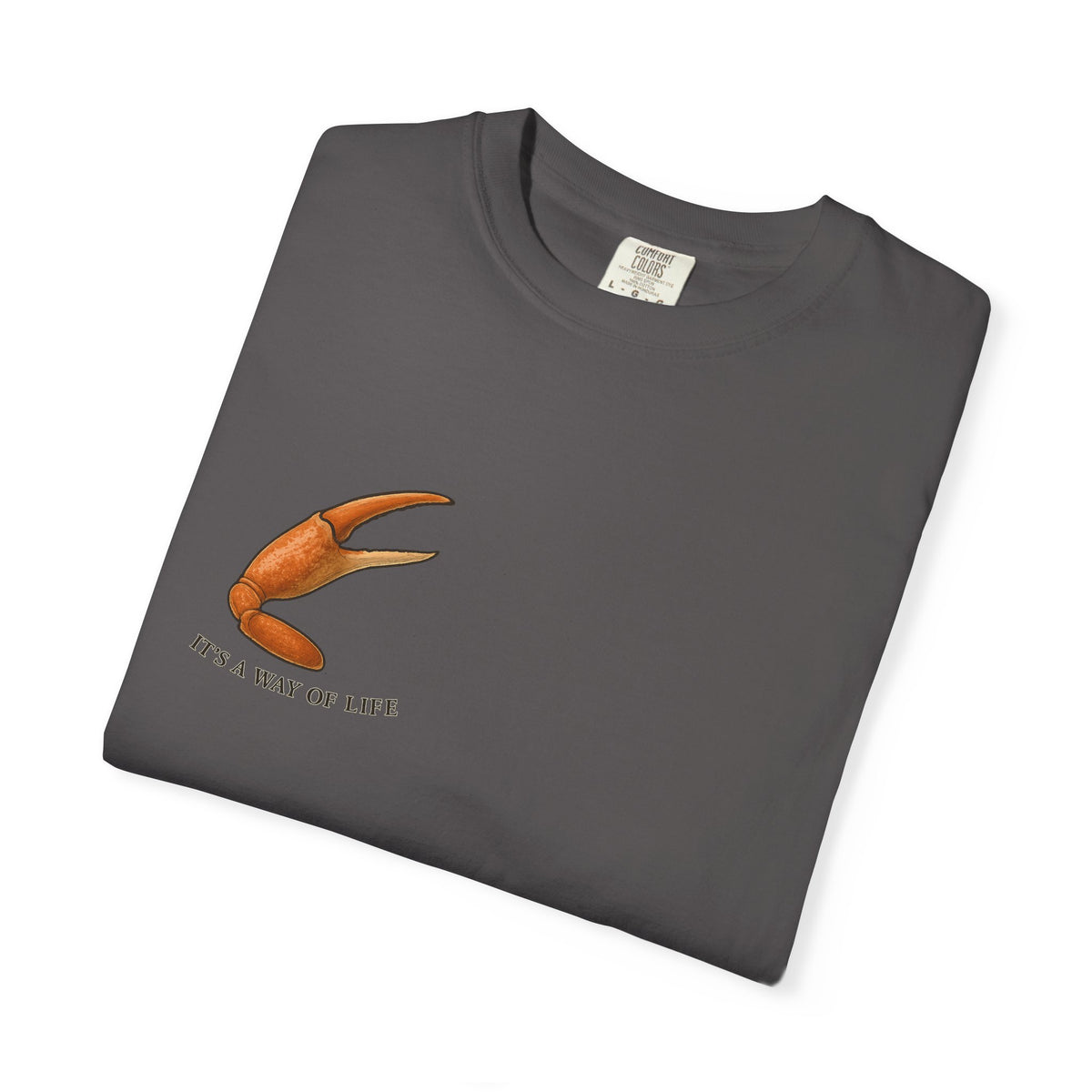 Family Tyes Crab Graphic T-Shirt - Unisex Garment-Dyed Tee