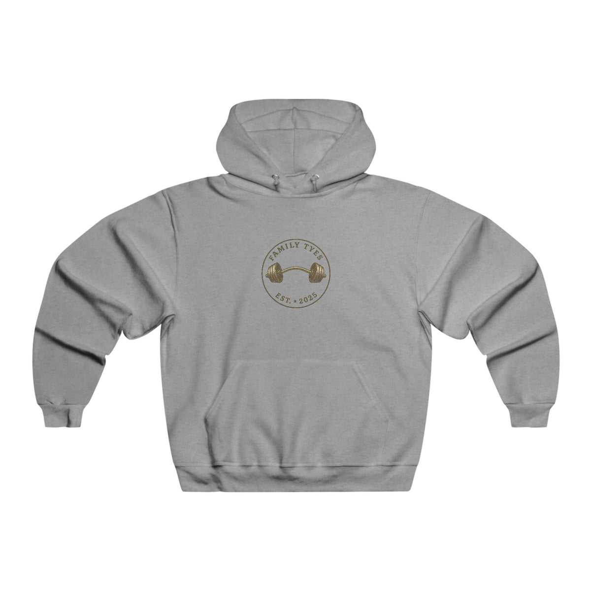 Men's Gym Motivation Hooded Sweatshirt - 'Family Tree' & 'Go Hard or Go Home'