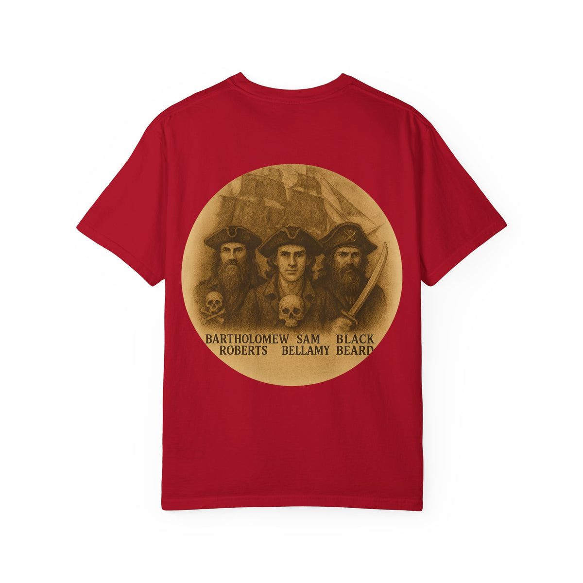 Vintage Pirate T-Shirt, Unisex Garment-Dyed Tee, Retro Pirate Apparel, Pirate Lover Gift, Halloween Costume Top