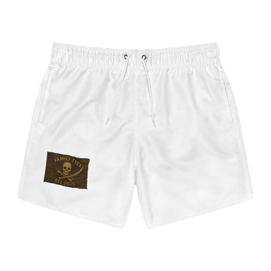 Pirate flag - Personalized Family Tyes Pirate Swim Trunks - Men's Beach Shorts for Summer Fun