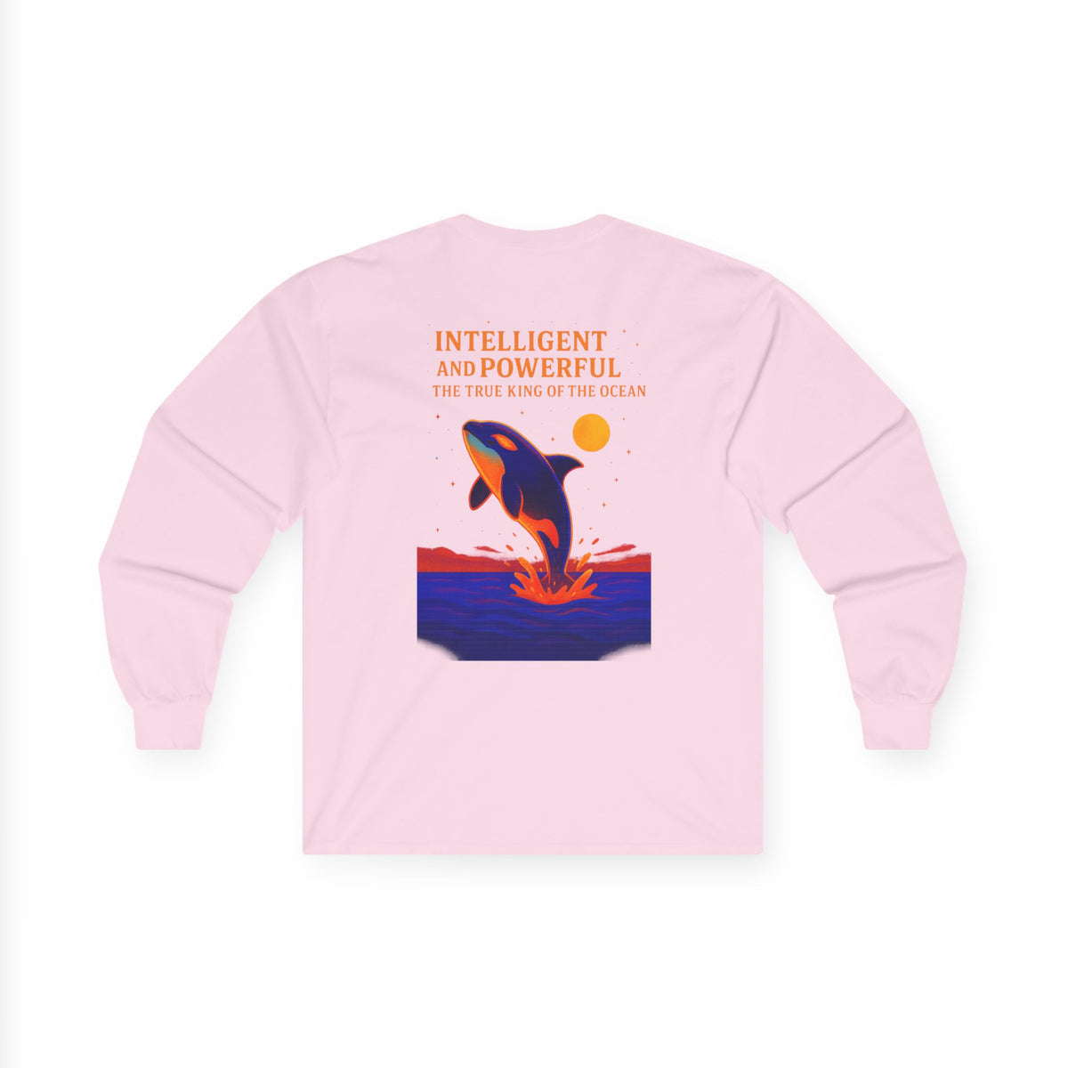 Unisex Long Sleeve Tee - Intelligent and Powerful Whale Design