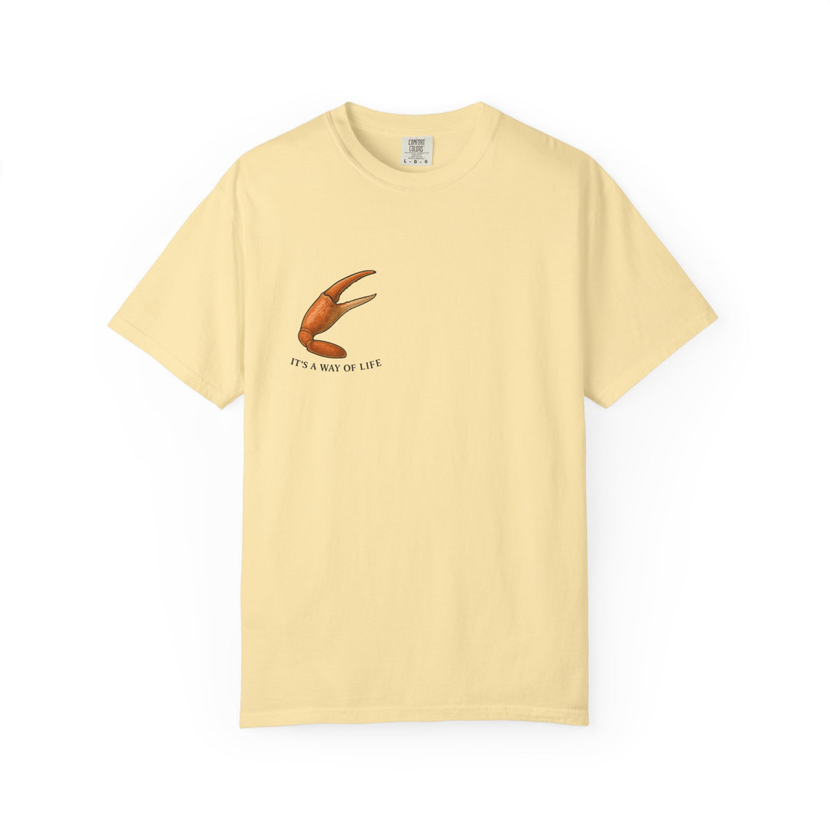 Family Tyes Crab Graphic T-Shirt - Unisex Garment-Dyed Tee