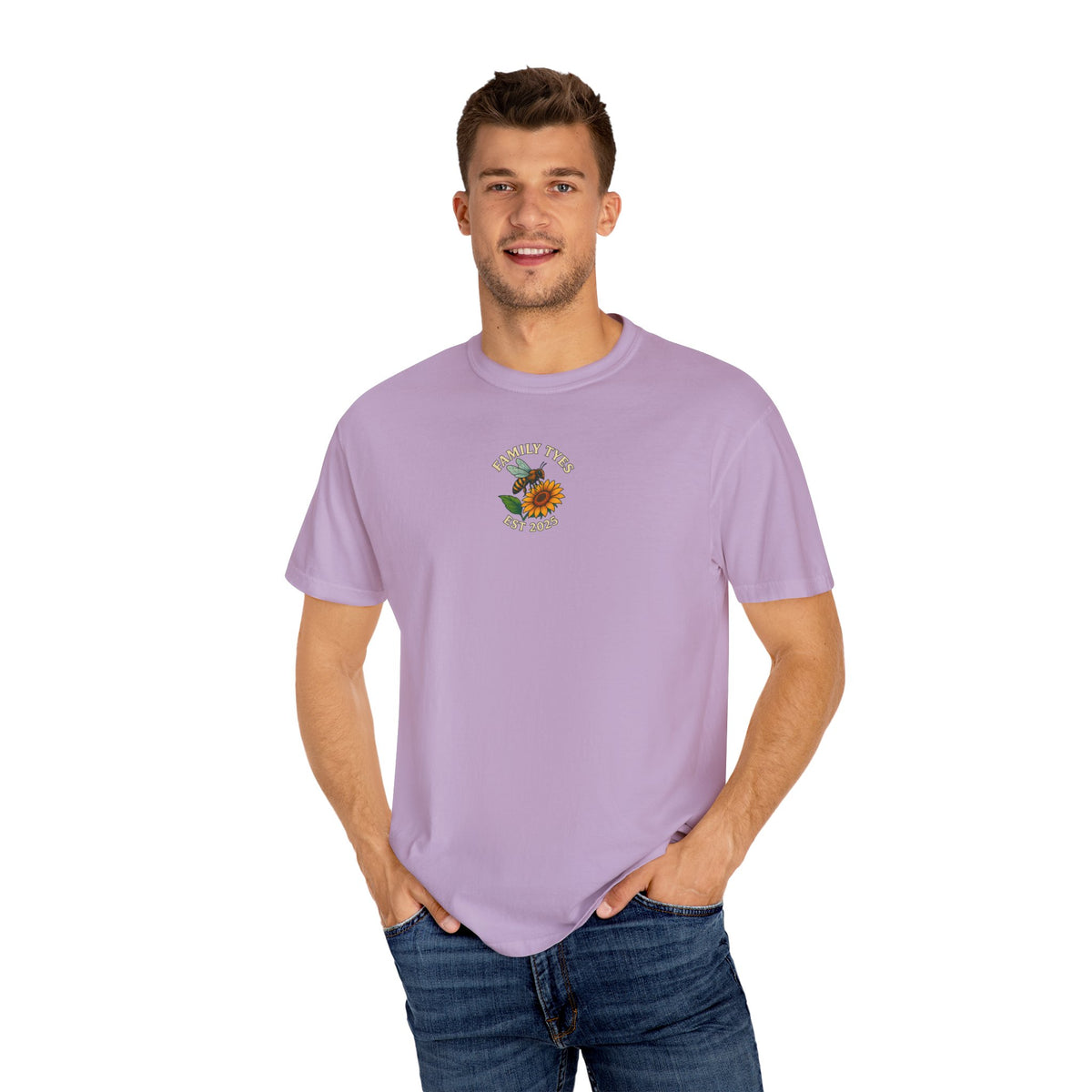 Save the bees Unisex Garment-Dyed T-Shirt - Family Tyes & Find Your Zen Design
