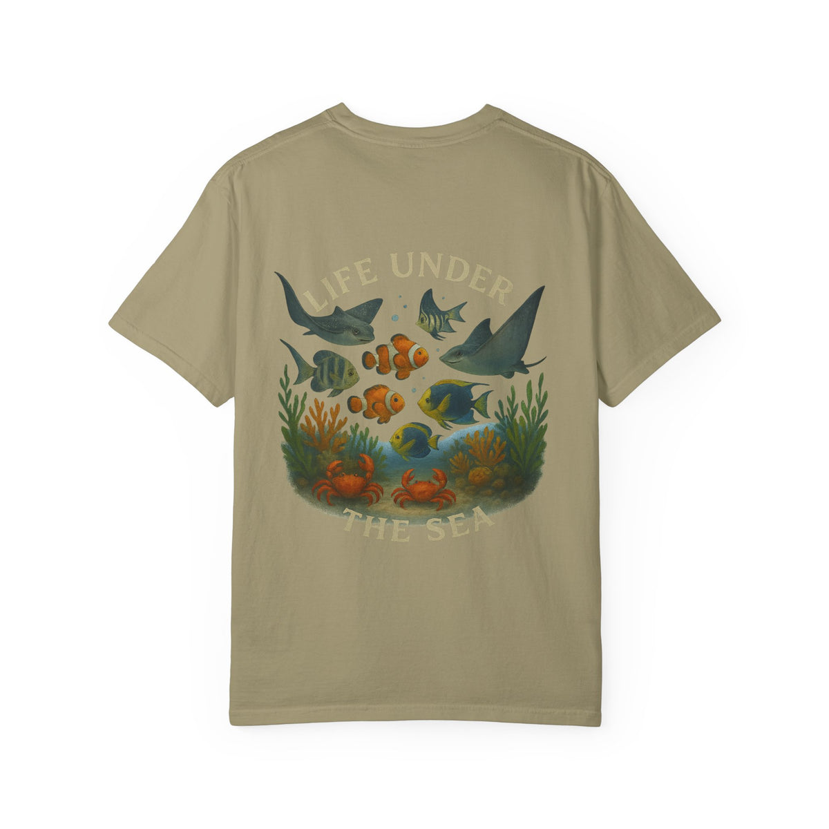 Ocean-Themed Unisex T-Shirt - 'Life Under the Sea' Graphic Design for Family Fun