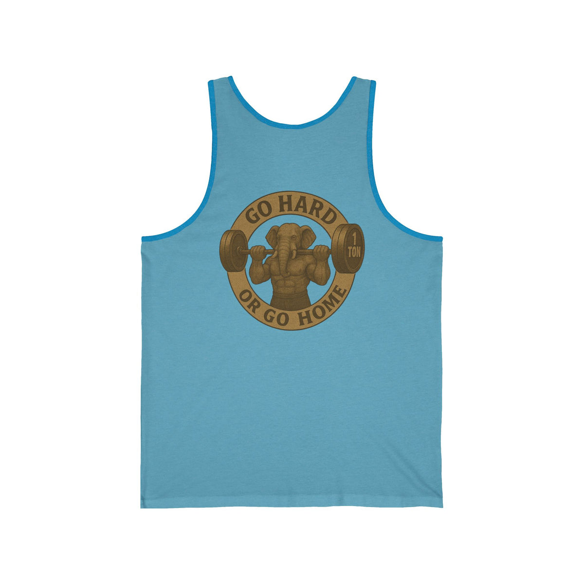 Family Tyes & Go Hard Unisex Jersey Tank - Workout & Fitness Tank Top