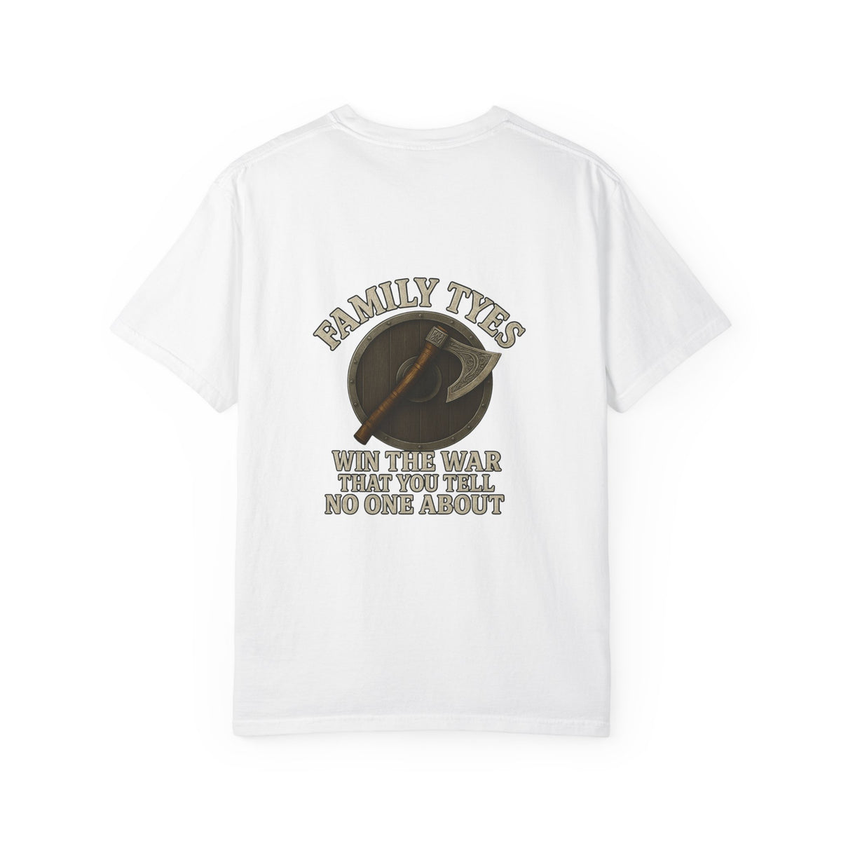 Family Ties Unisex Garment-Dyed T-shirt - Funny Gift, Family Reunion Tee, Casual Wear, Unique Design, Statement Shirt