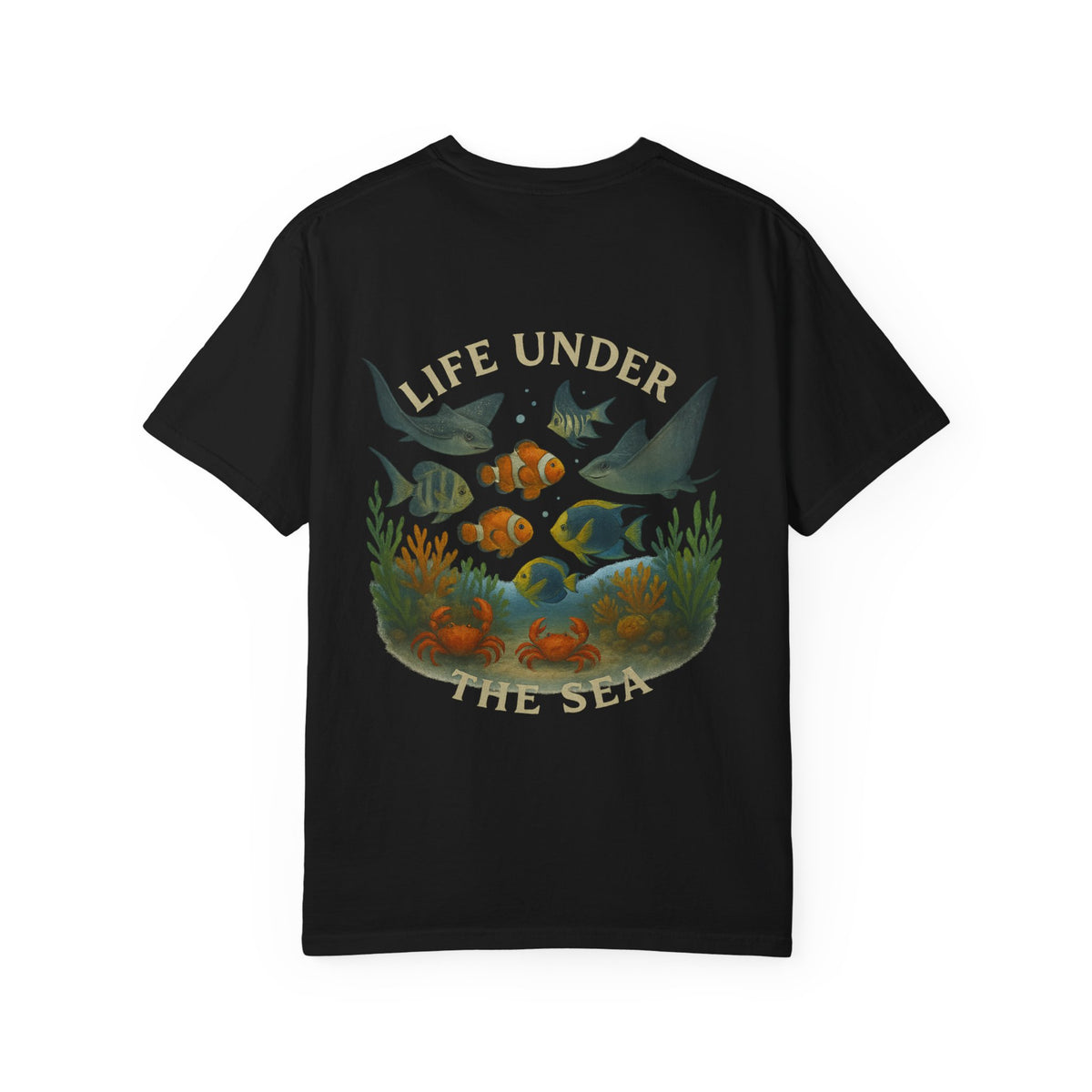 Ocean-Themed Unisex T-Shirt - 'Life Under the Sea' Graphic Design for Family Fun