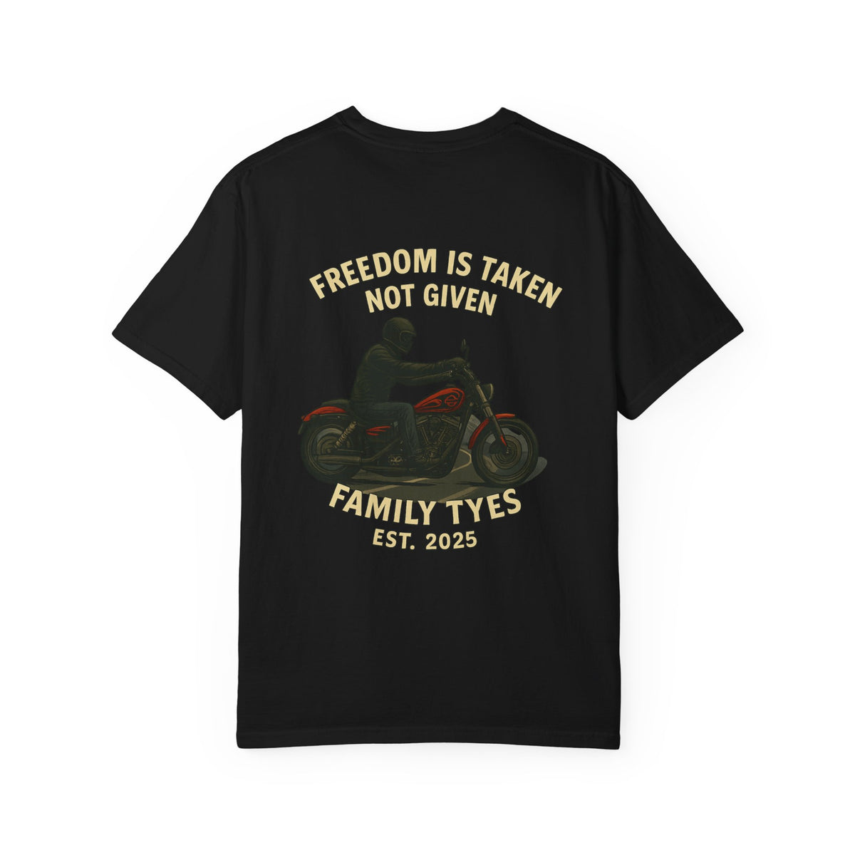Legendary Iron Unisex Garment-Dyed T-Shirt - Freedom is Not Given Graphic Tee