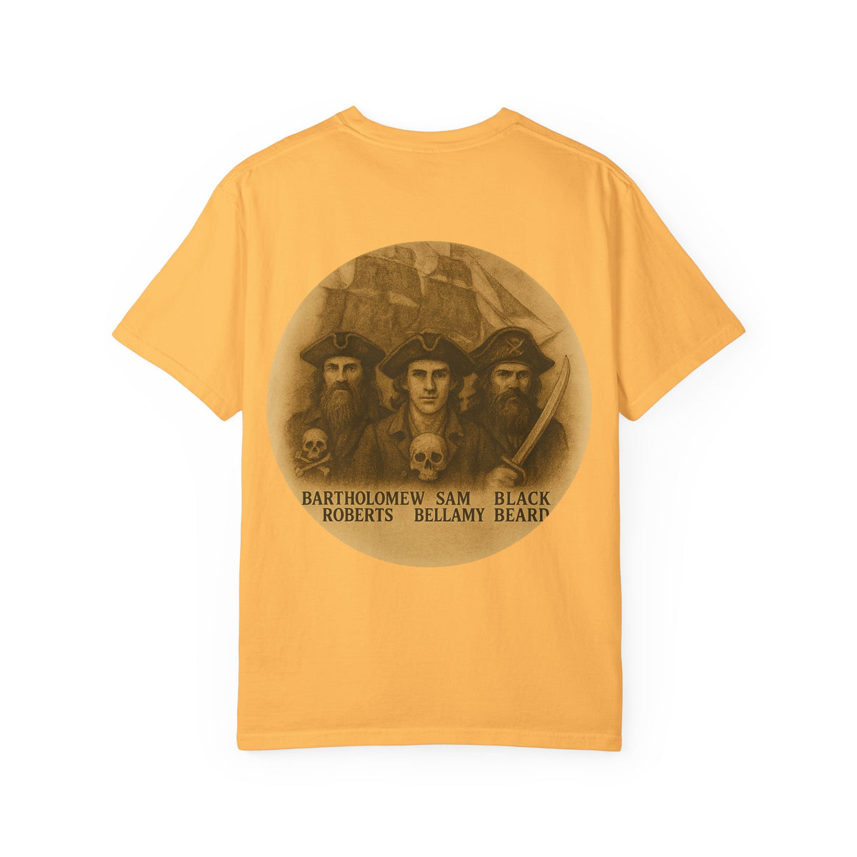 Vintage Pirate T-Shirt, Unisex Garment-Dyed Tee, Retro Pirate Apparel, Pirate Lover Gift, Halloween Costume Top