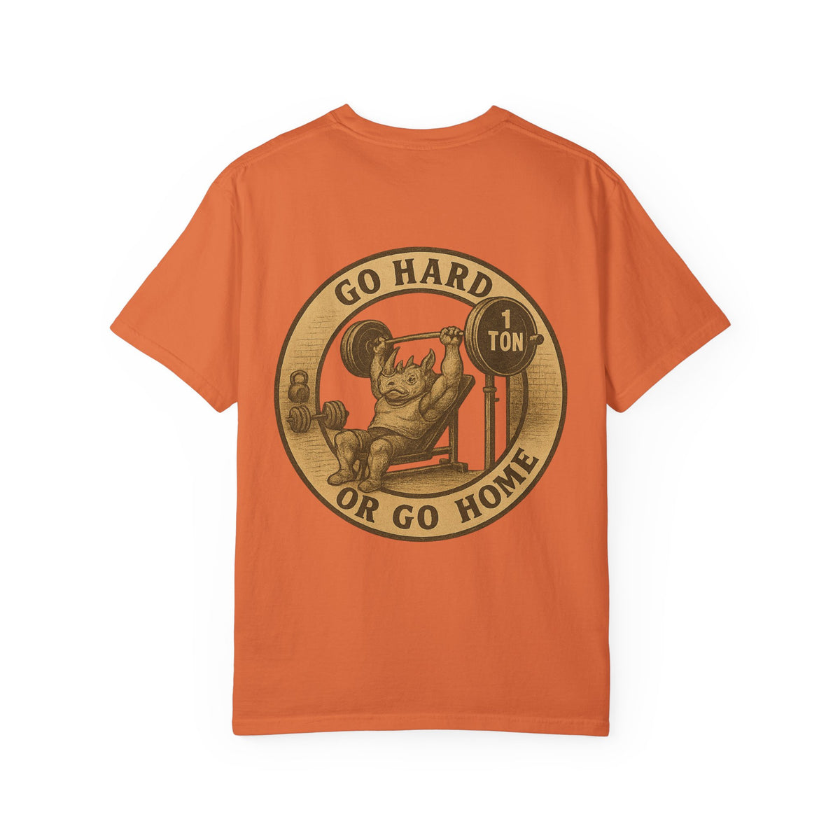 Motivational Workout T-Shirt - "Go Hard or Go Home" Gym Tee