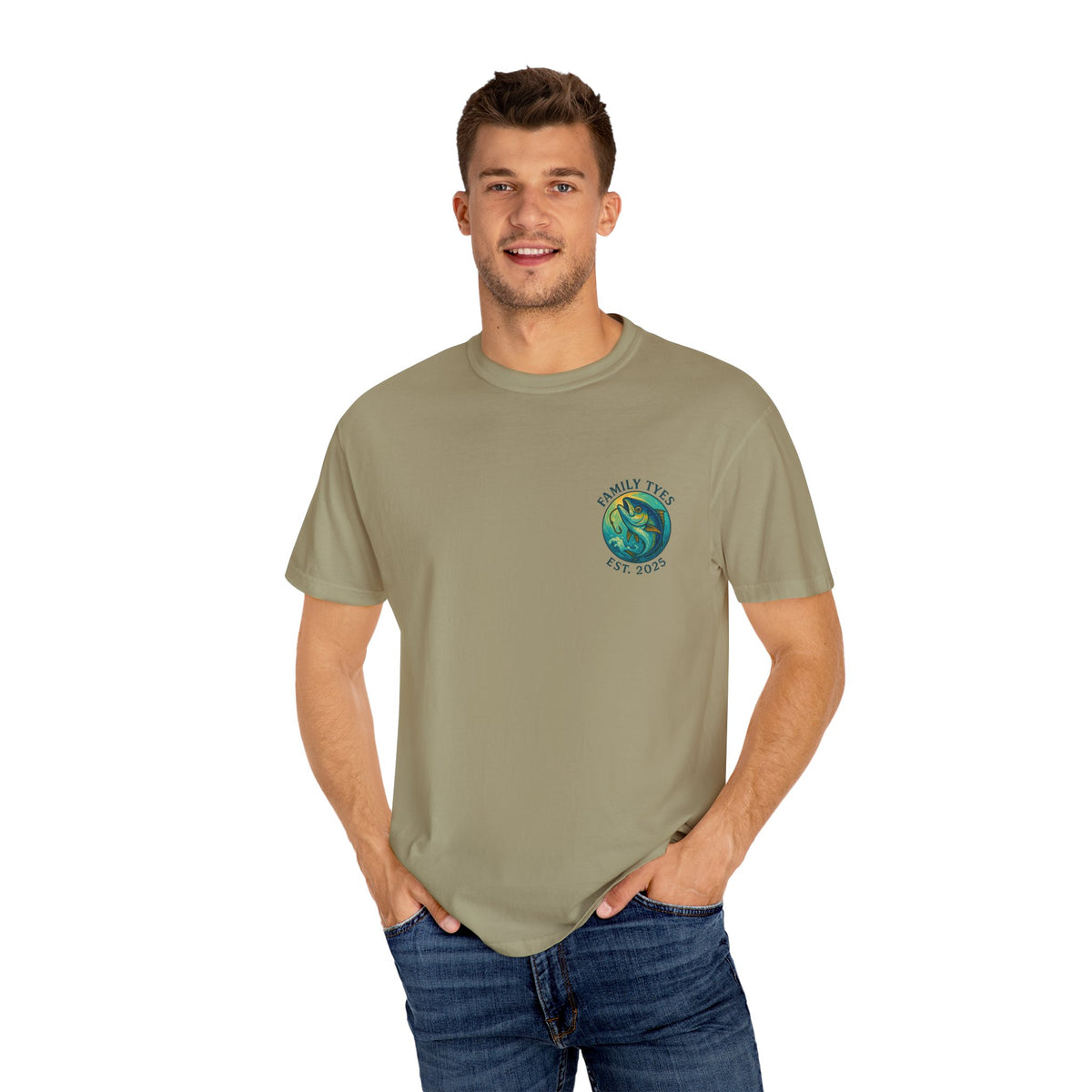 Tuna Unisex Garment-Dyed Fishing T-Shirt - "Hooking Memories" Graphic, Great for Outdoor Lovers, Gifts for Fishermen, Nature Adventures, [...]