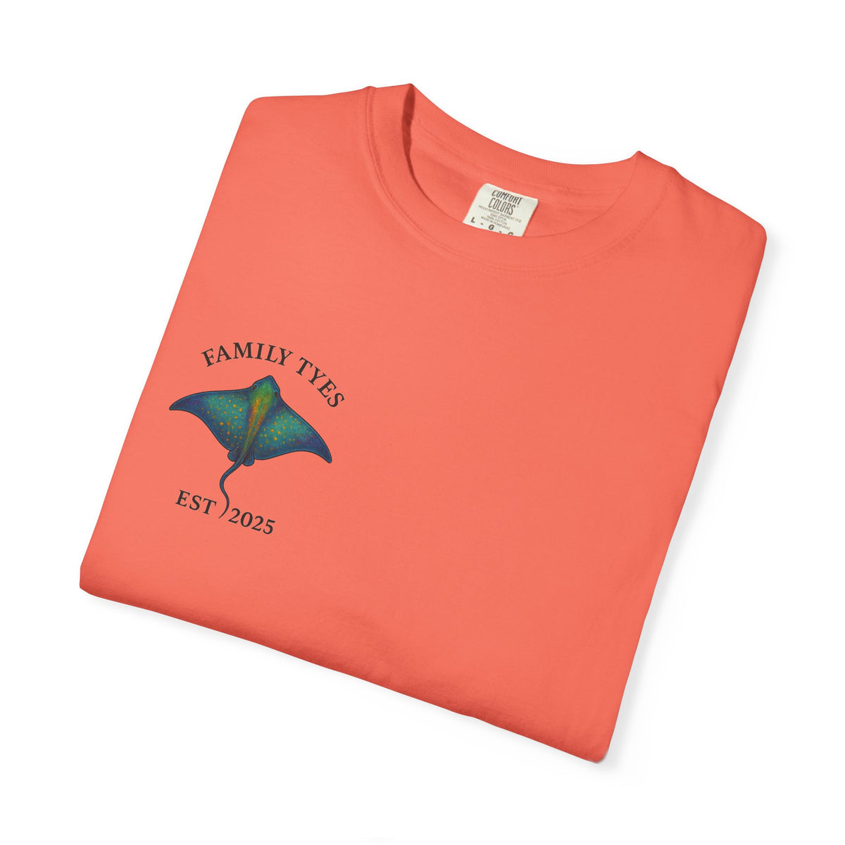 Copy of Unisex Garment-Dyed T-shirt | Family Tyes 2025 Dolphin Design