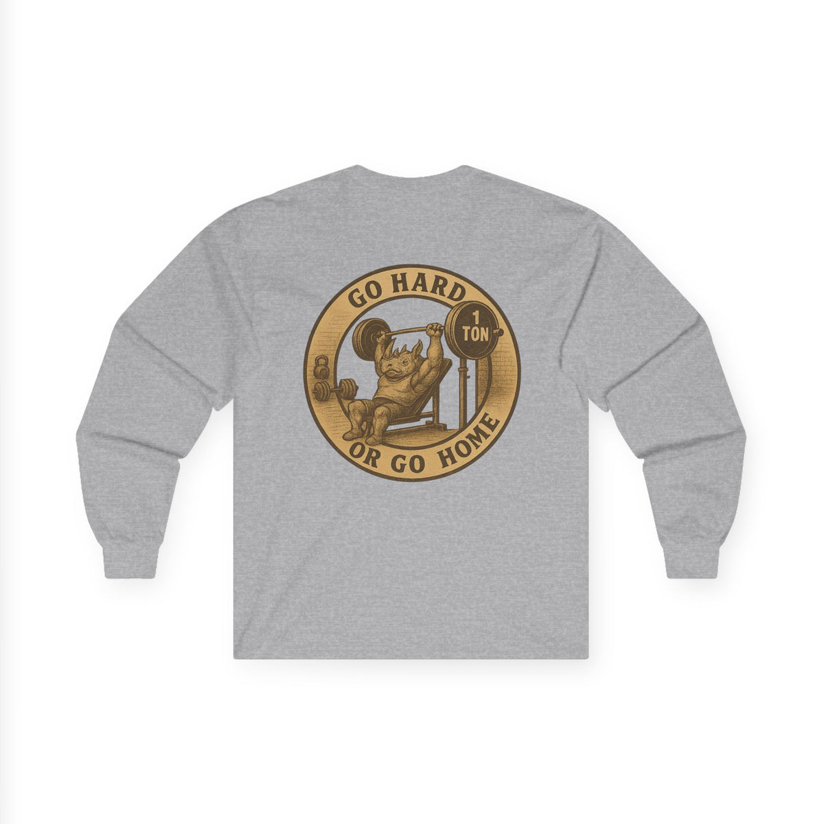 Weightlifting collection  Fitness Enthusiast Long Sleeve Tee - Go Hard or Go Home