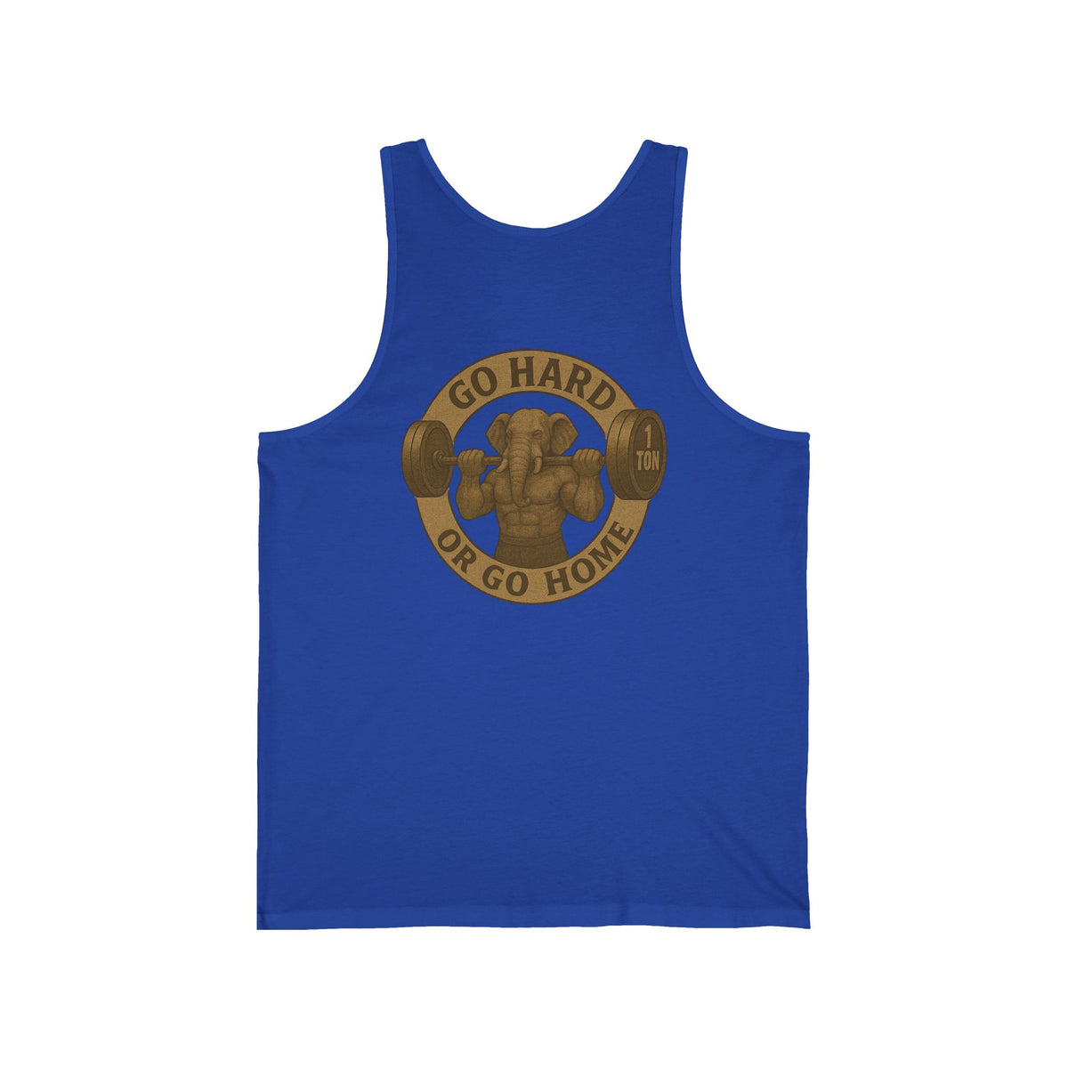 Family Tyes & Go Hard Unisex Jersey Tank - Workout & Fitness Tank Top