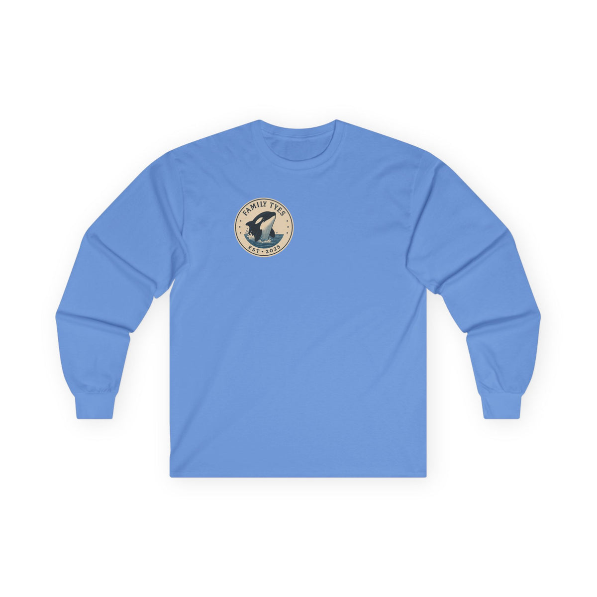 Unisex Long Sleeve Tee - Intelligent and Powerful Whale Design