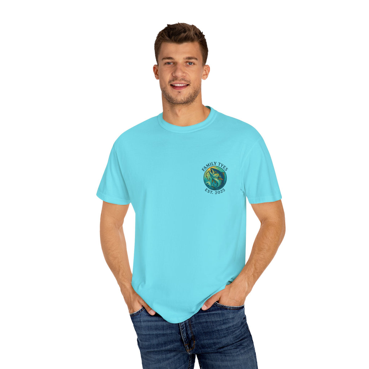 Tuna Unisex Garment-Dyed Fishing T-Shirt - "Hooking Memories" Graphic, Great for Outdoor Lovers, Gifts for Fishermen, Nature Adventures, [...]