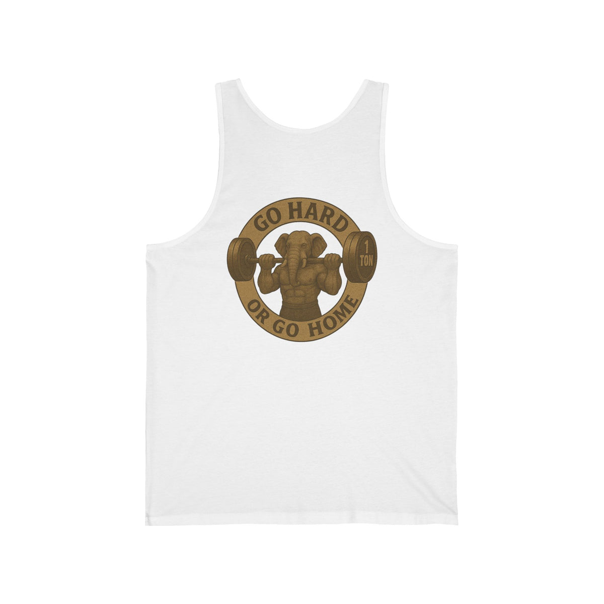 Family Tyes & Go Hard Unisex Jersey Tank - Workout & Fitness Tank Top
