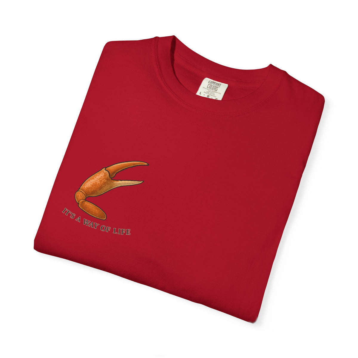 Family Tyes Crab Graphic T-Shirt - Unisex Garment-Dyed Tee