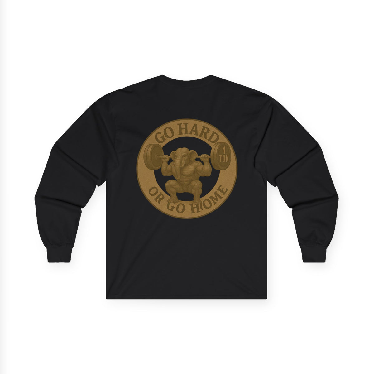 Motivational Long Sleeve Tee - Go Hard or Go Home