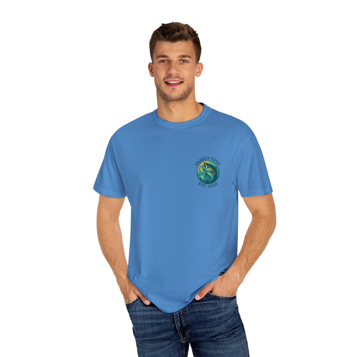 Tuna Unisex Garment-Dyed Fishing T-Shirt - "Hooking Memories" Graphic, Great for Outdoor Lovers, Gifts for Fishermen, Nature Adventures, [...]