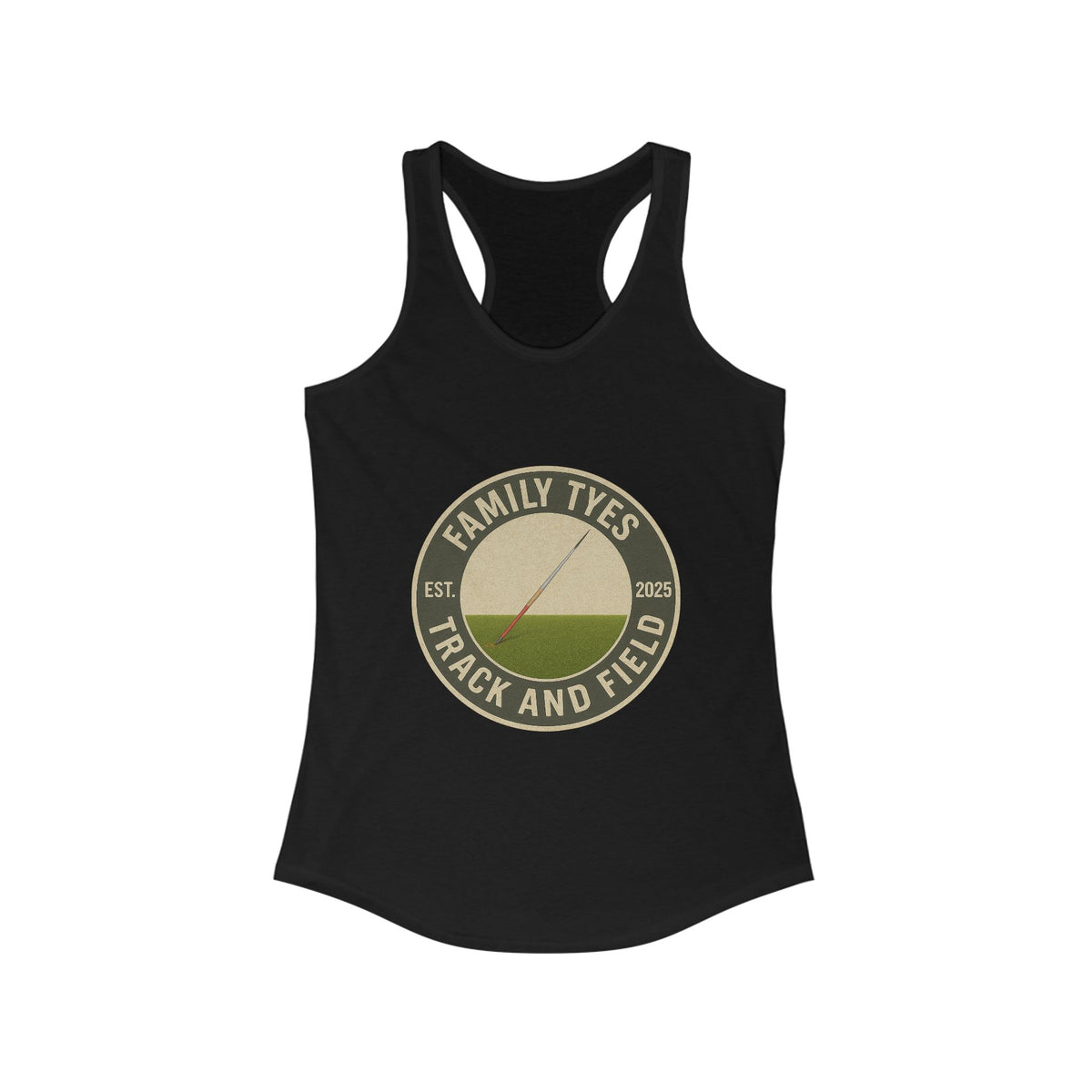 Javelin Track and Field Racerback Tank for Women - Family Tyes - EST 2025