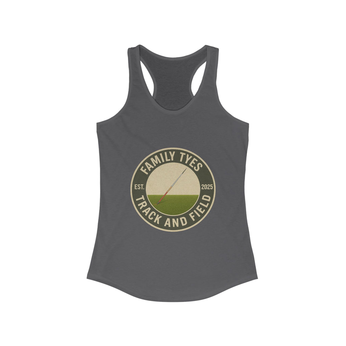 Javelin Track and Field Racerback Tank for Women - Family Tyes  - EST 2025